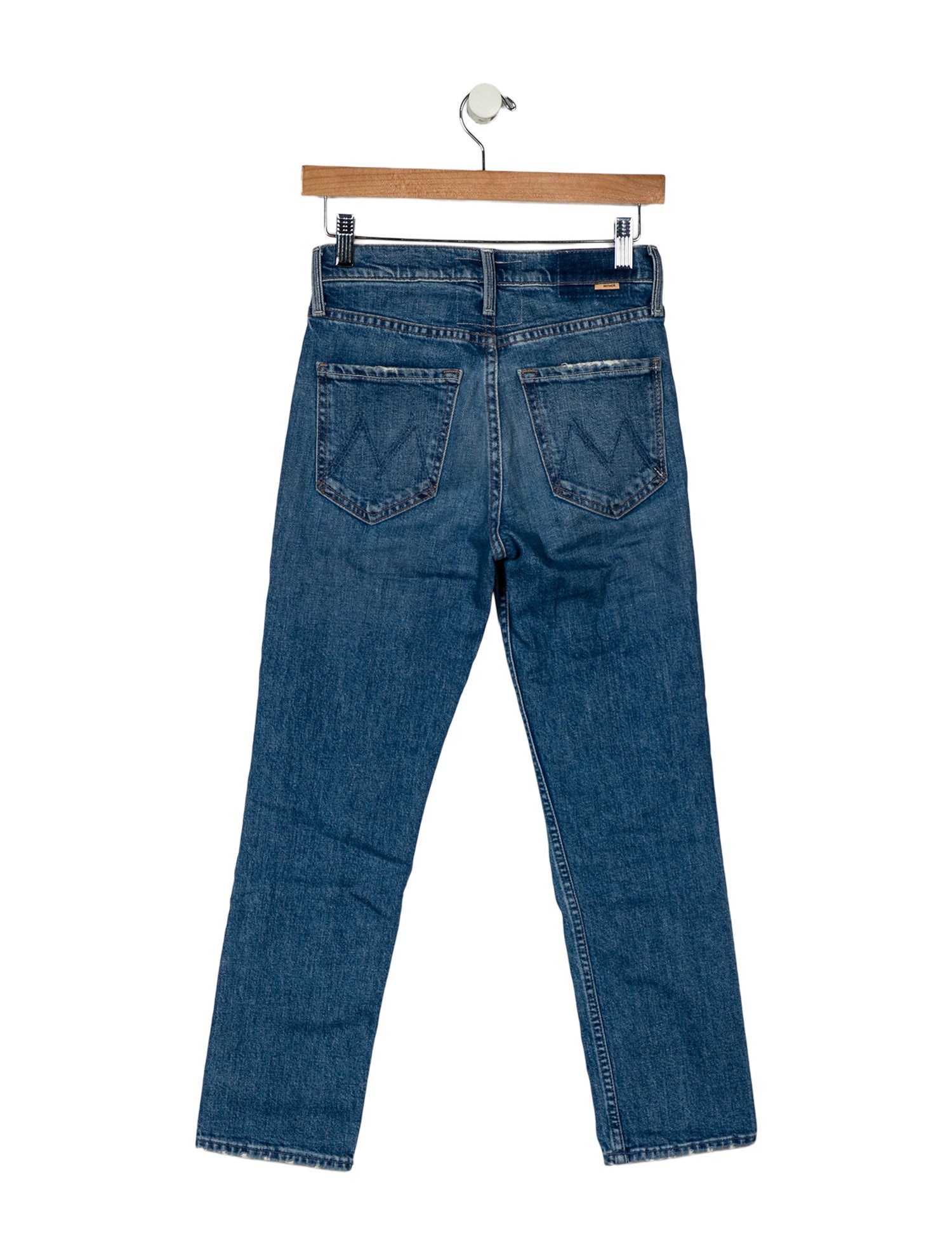 Mother Mid-Rise Straight Leg Jeans
