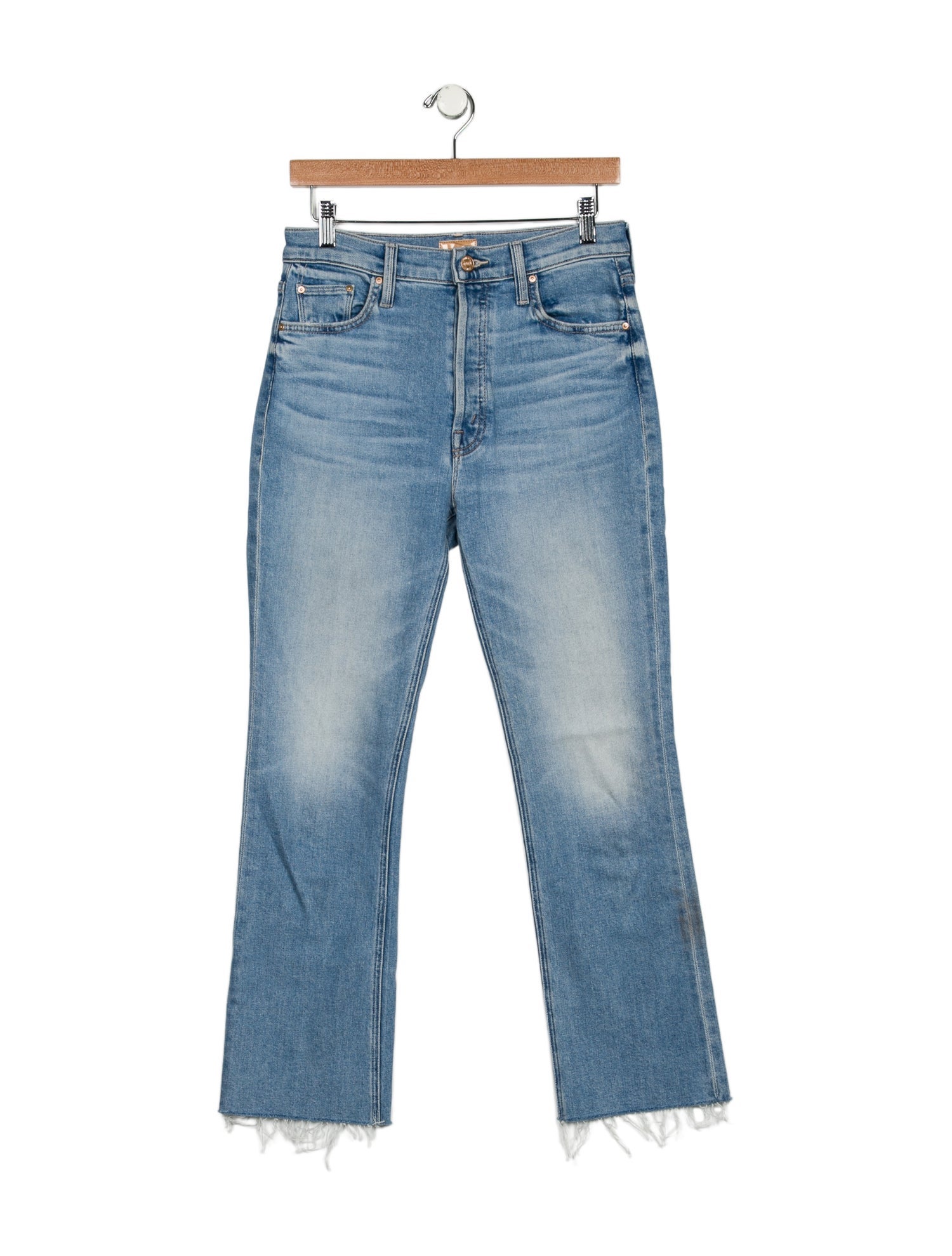 Mother Mid-Rise Straight Leg Jeans