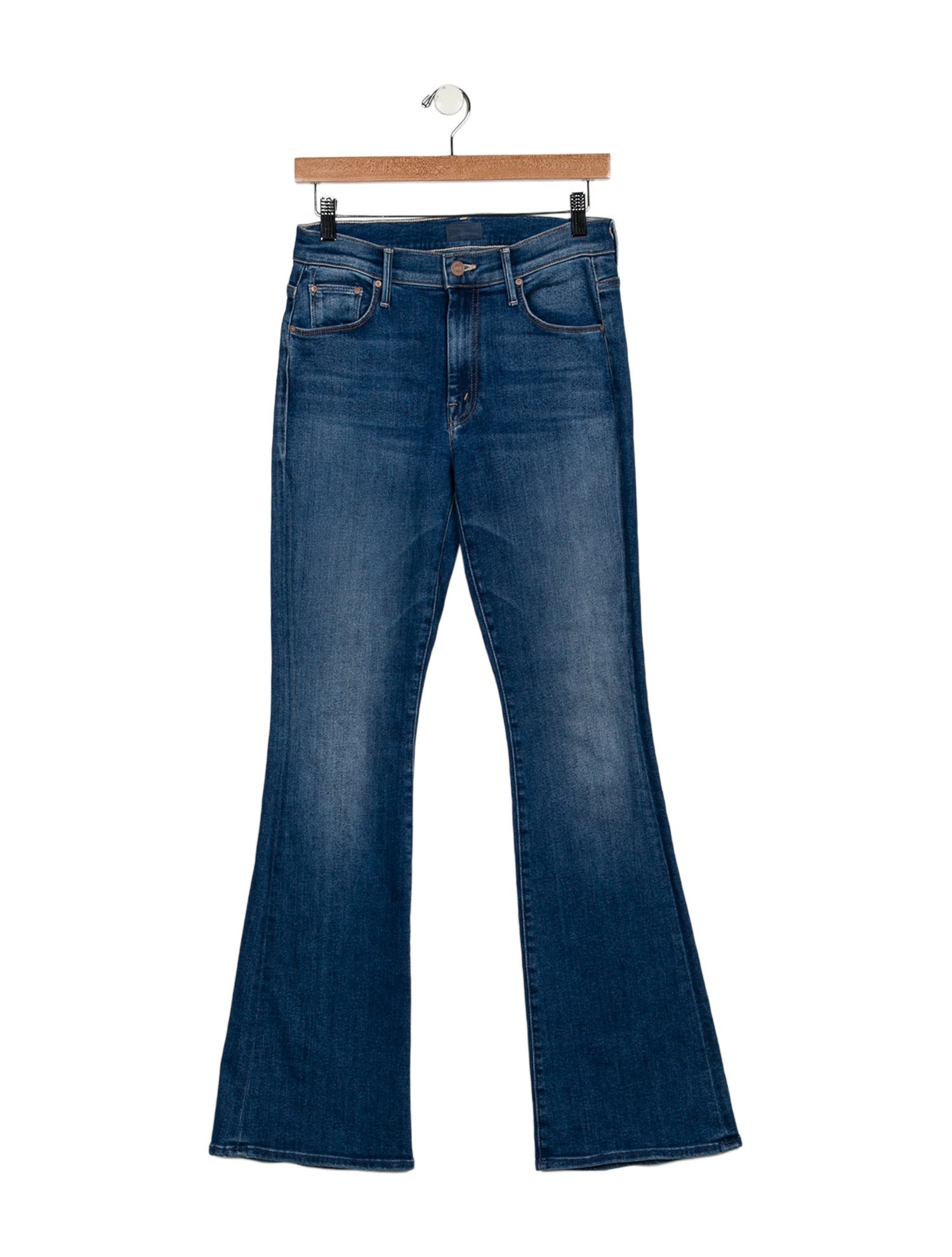 Mother Mid-Rise Wide Leg Jeans