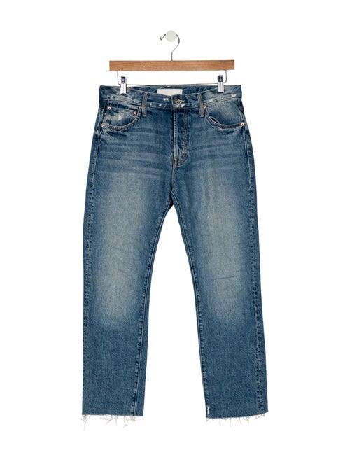 Mother Mid-Rise Straight Leg Jeans