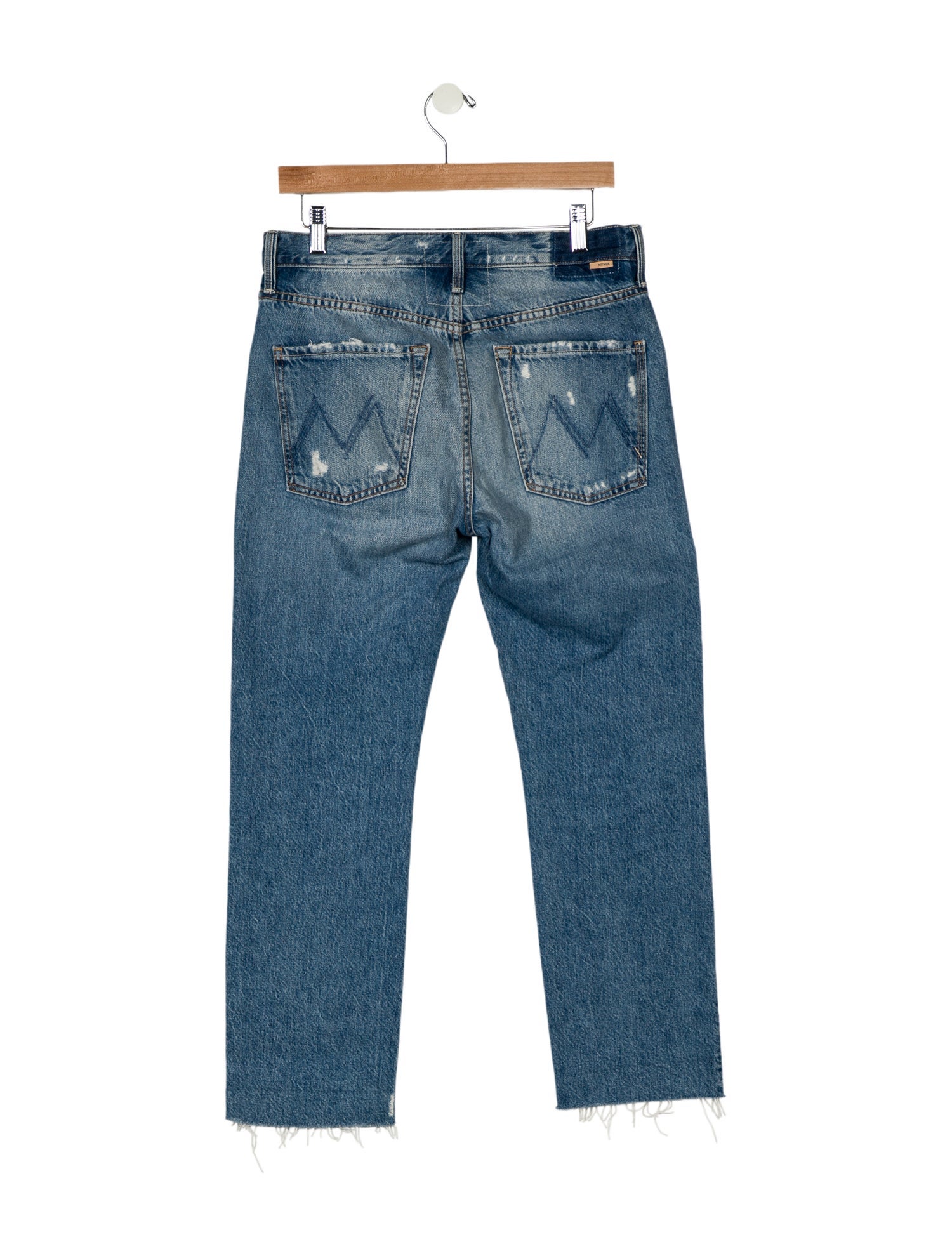 Mother Mid-Rise Straight Leg Jeans