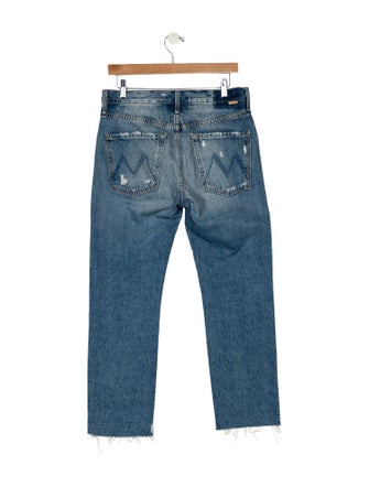 Mother Mid-Rise Straight Leg Jeans