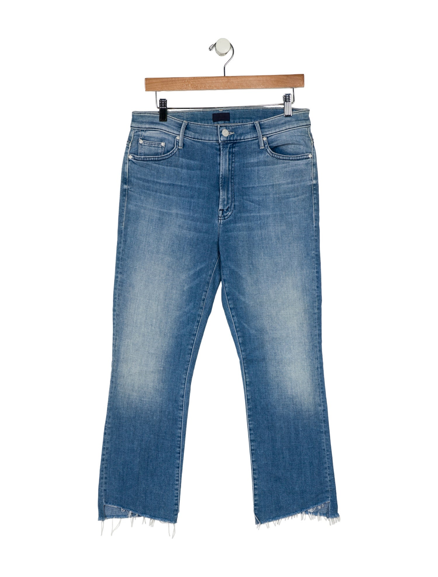 Mother Mid-Rise Straight Leg Jeans