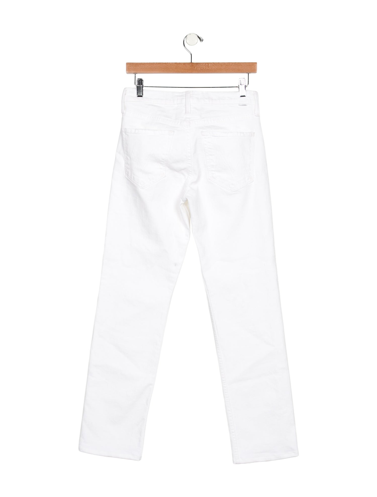 Mother Mid-Rise Straight Leg Jeans