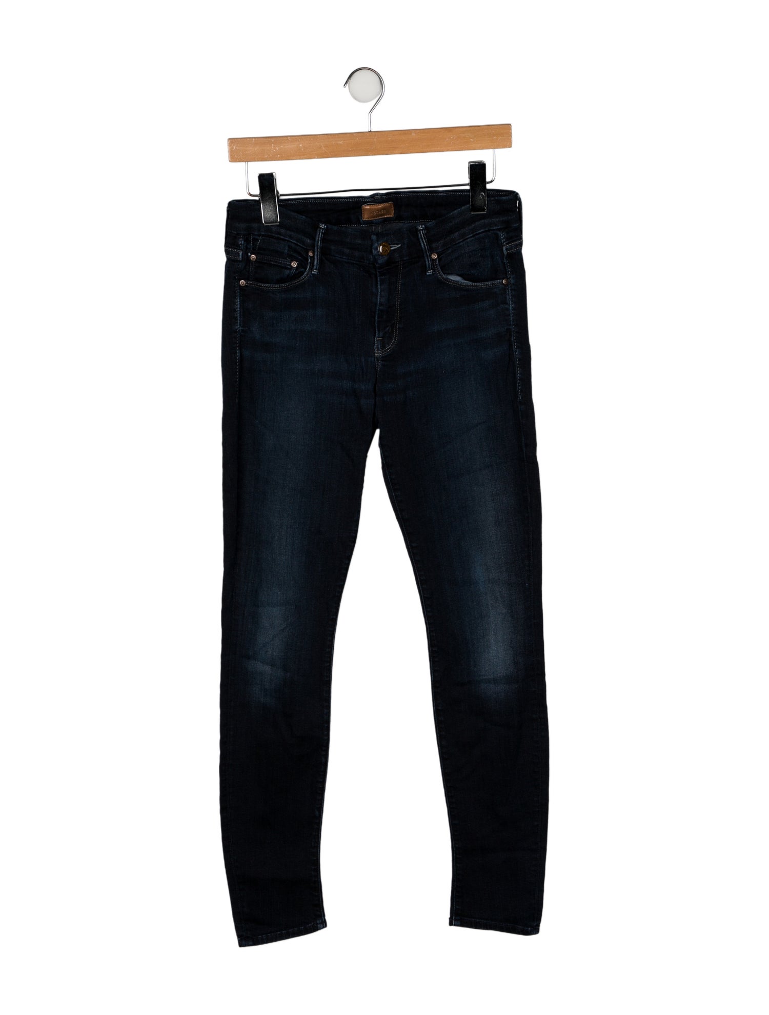 Mother Mid-Rise Skinny Leg Jeans