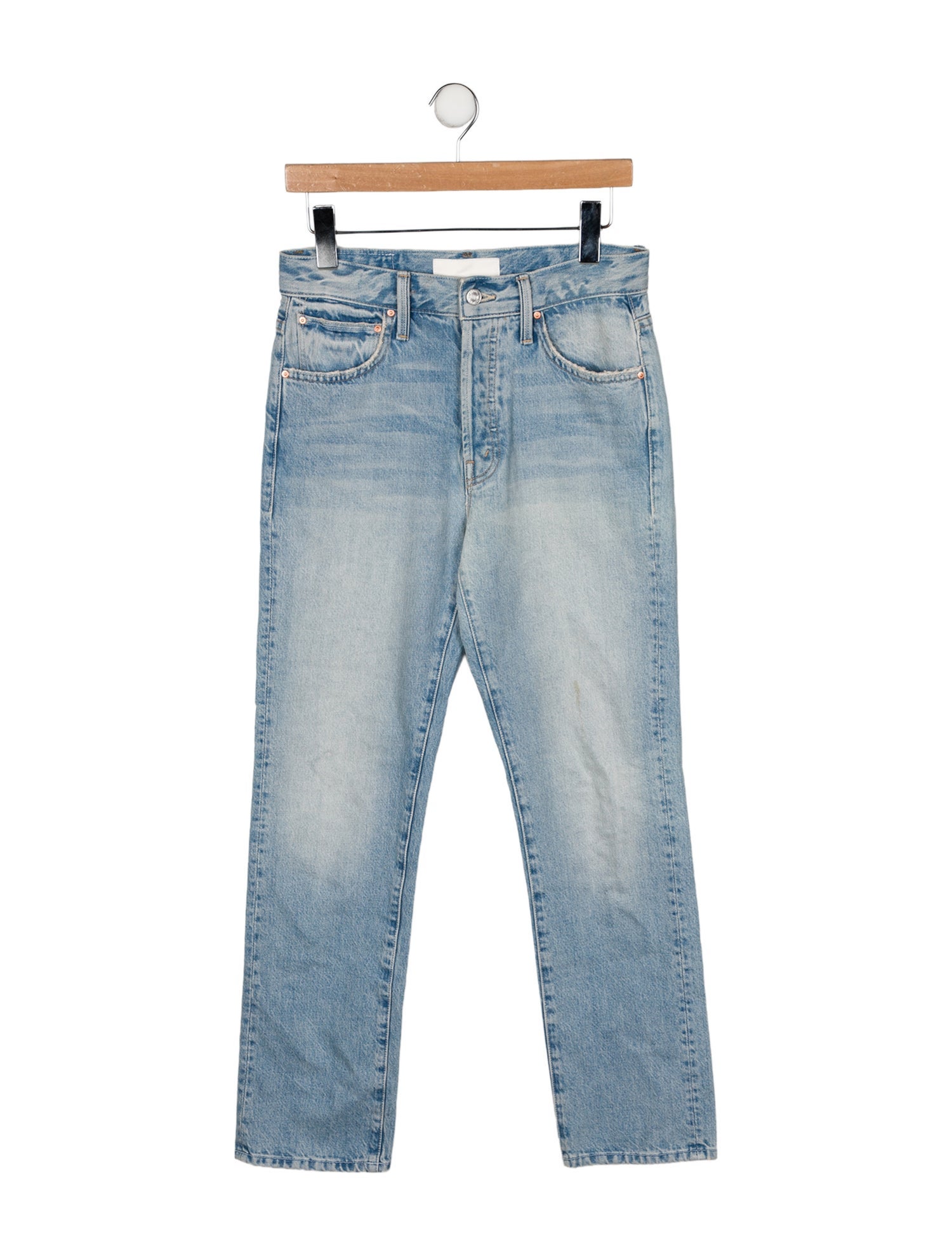 Mother High-Rise Straight Leg Jeans