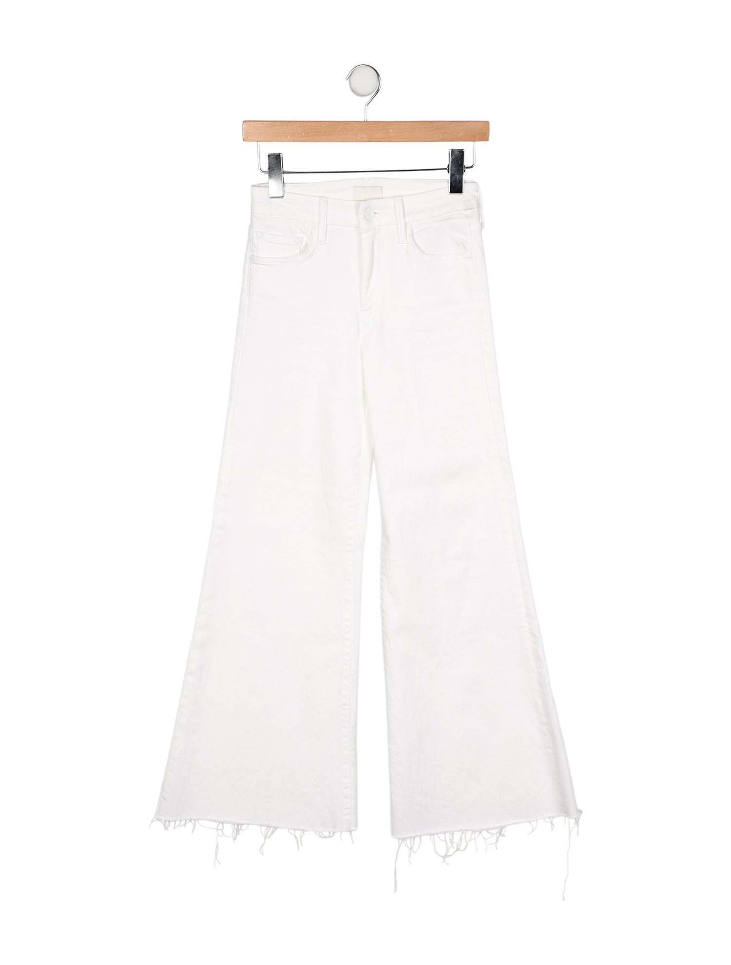 Mother Mid-Rise Wide Leg Jeans