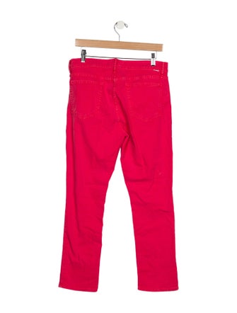 Mother Mid-Rise Straight Leg Jeans