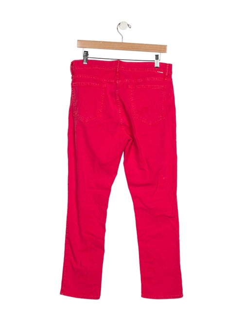 Mother Mid-Rise Straight Leg Jeans