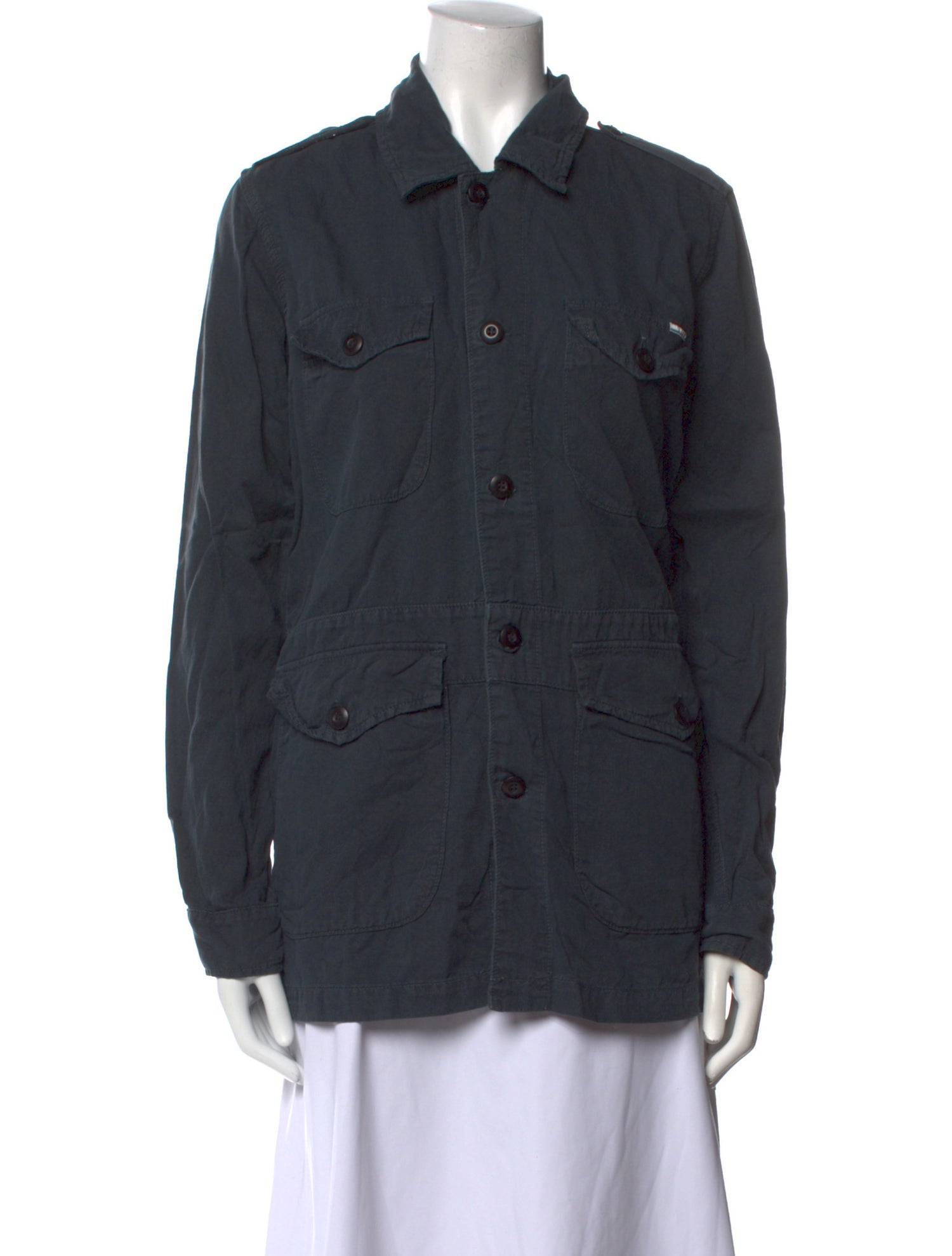 Mother Long Sleeve Button-Up Top