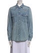 Mother Long Sleeve Button-Up Top