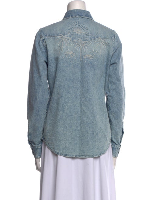 Mother Long Sleeve Button-Up Top