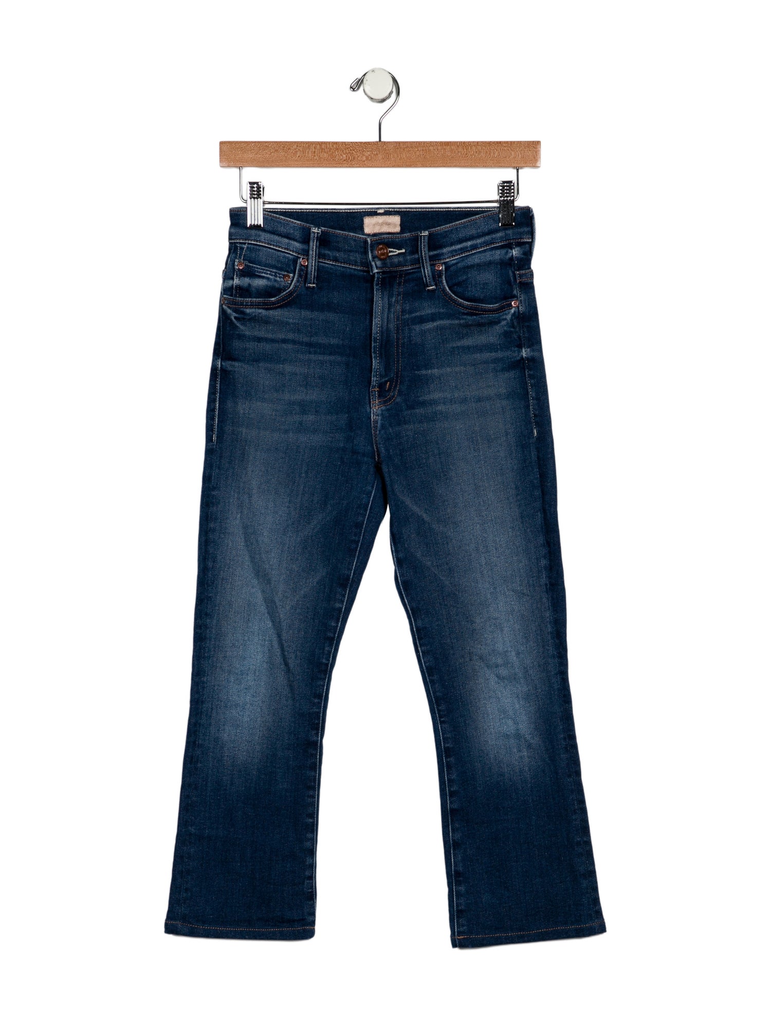 Mother Mid-Rise Straight Leg Jeans