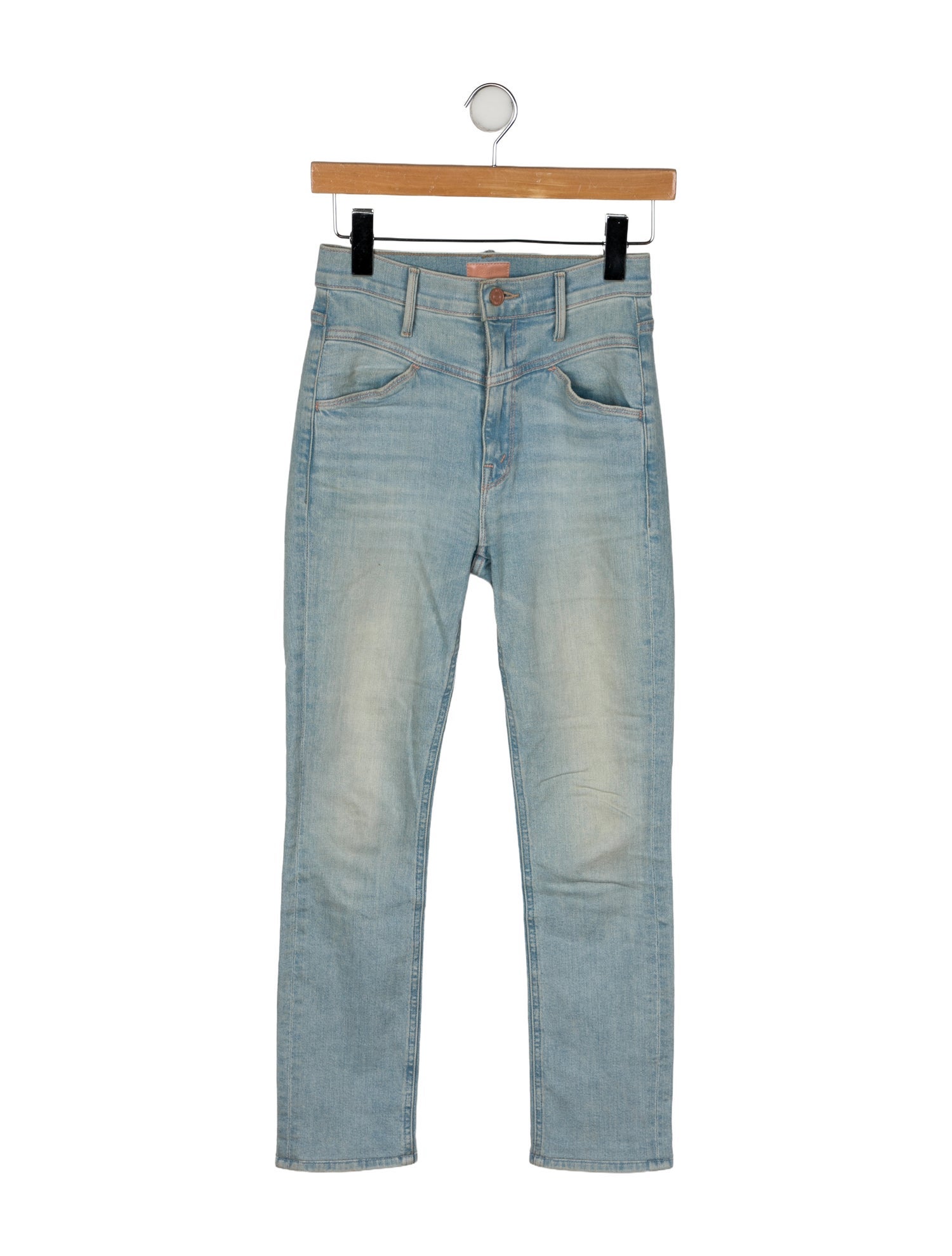Mother Mid-Rise Skinny Leg Jeans