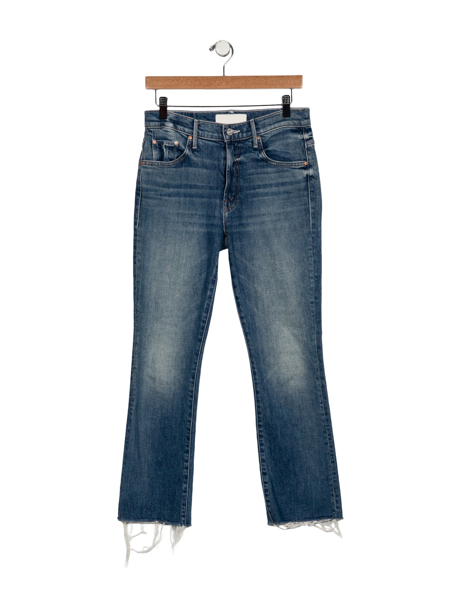 Mother Mid-Rise Straight Leg Jeans