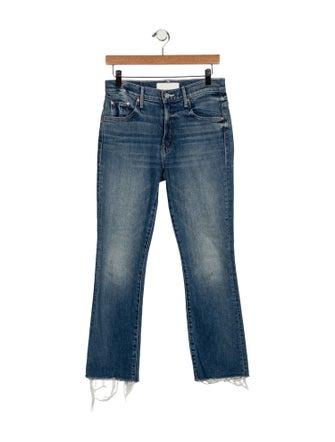 Mother Mid-Rise Straight Leg Jeans