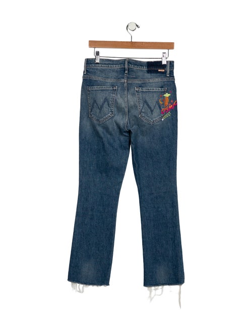 Mother Mid-Rise Straight Leg Jeans