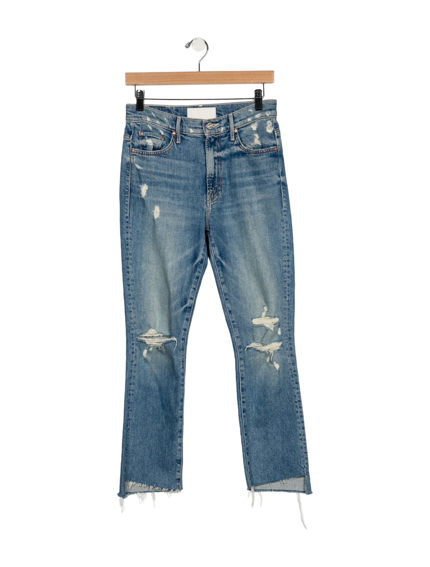 Mother Mid-Rise Straight Leg Jeans