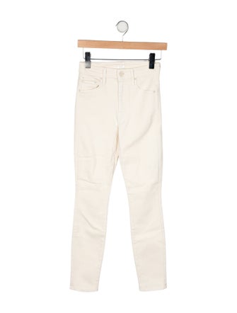 Mother Mid-Rise Skinny Leg Jeans