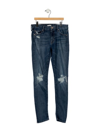 Mother Mid-Rise Skinny Leg Jeans
