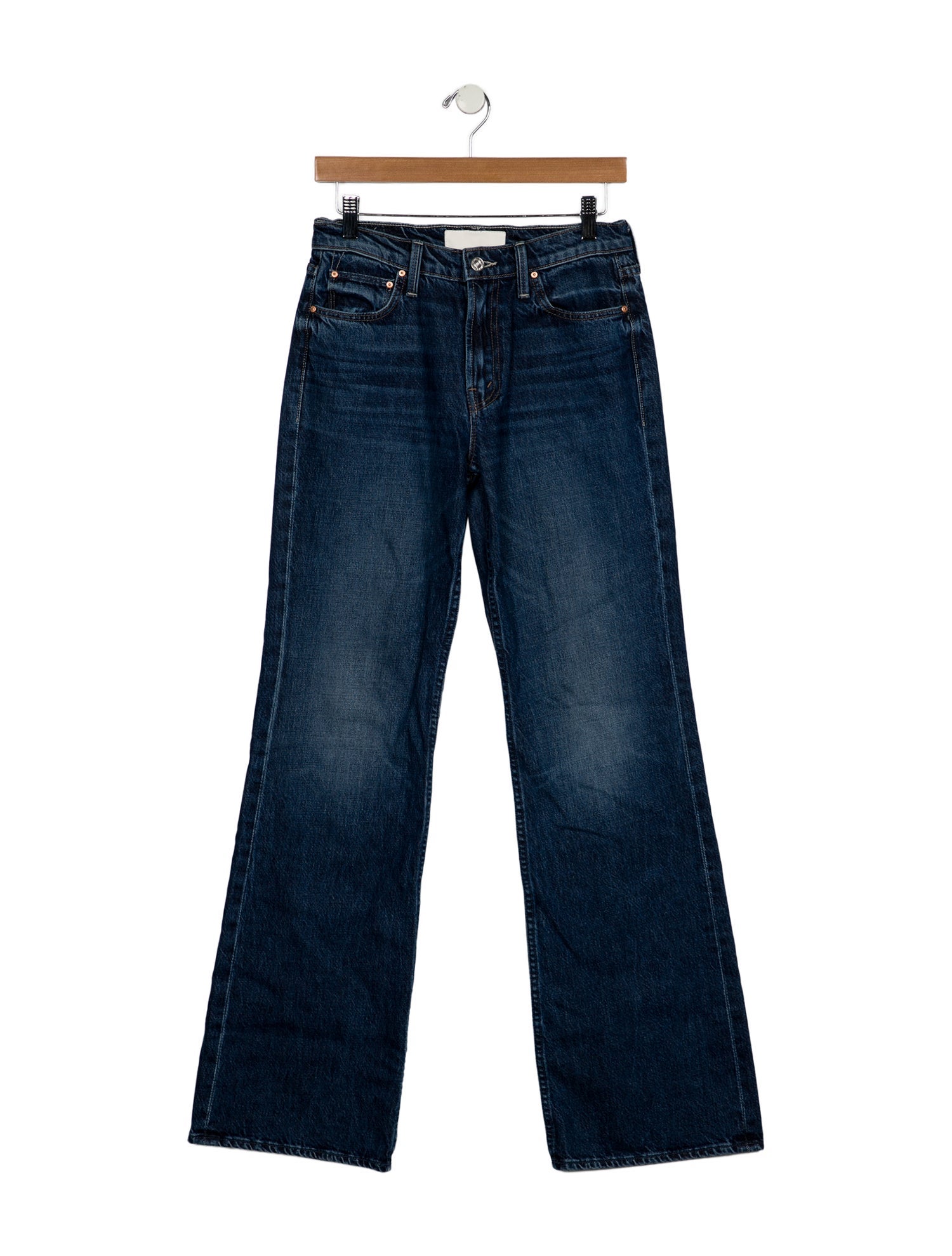 Mother Mid-Rise Wide Leg Jeans