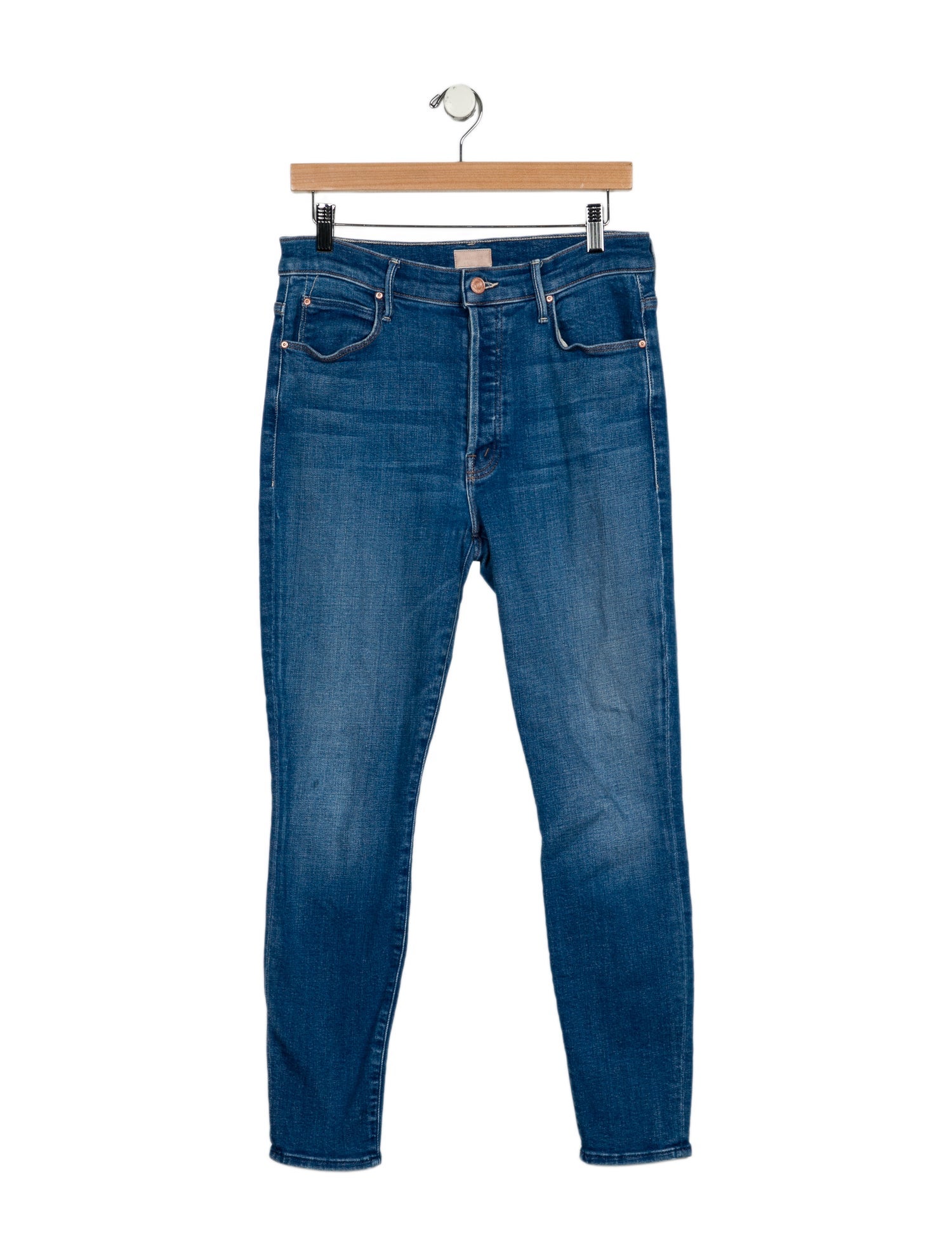 Mother Mid-Rise Skinny Leg Jeans