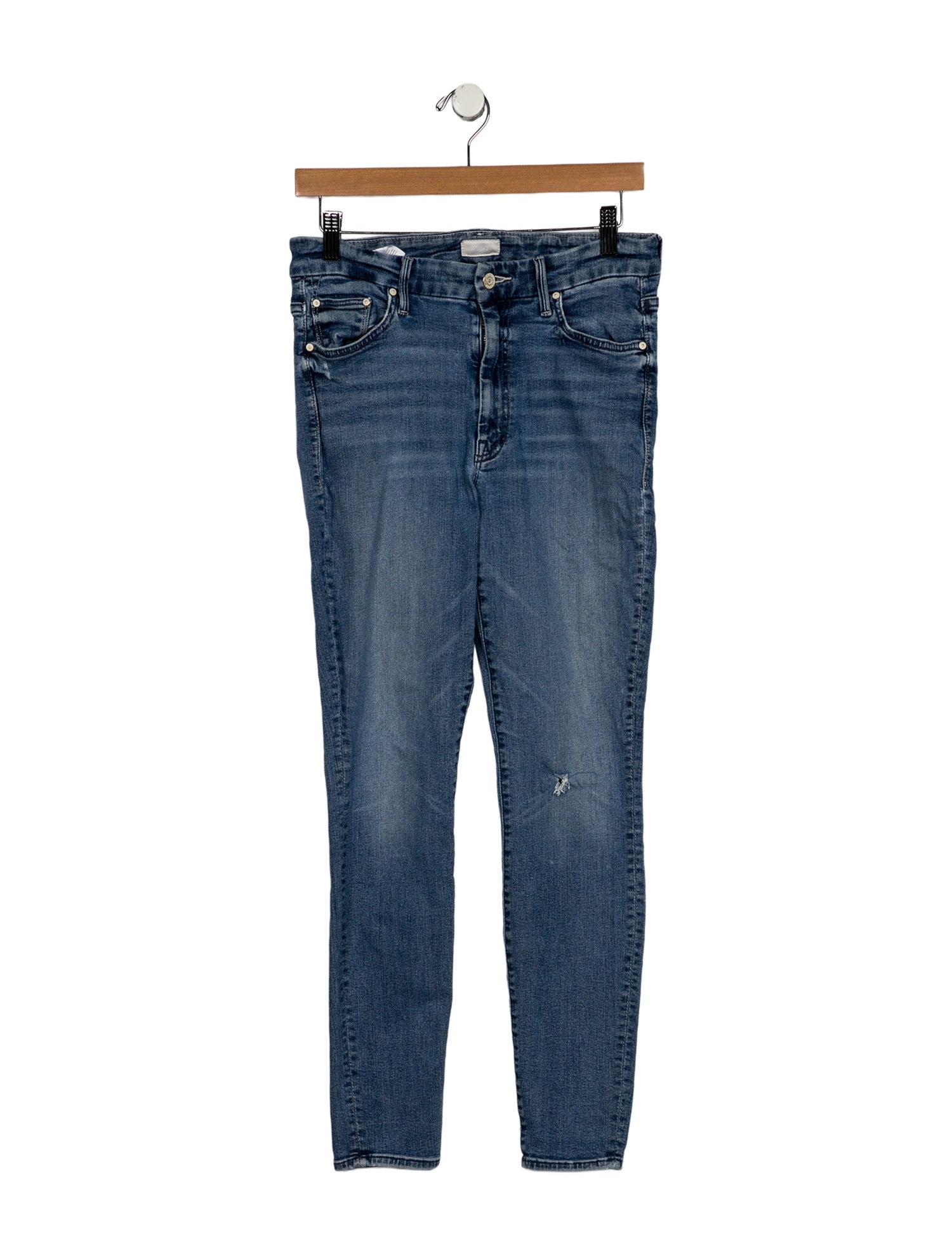 Mother Mid-Rise Skinny Leg Jeans