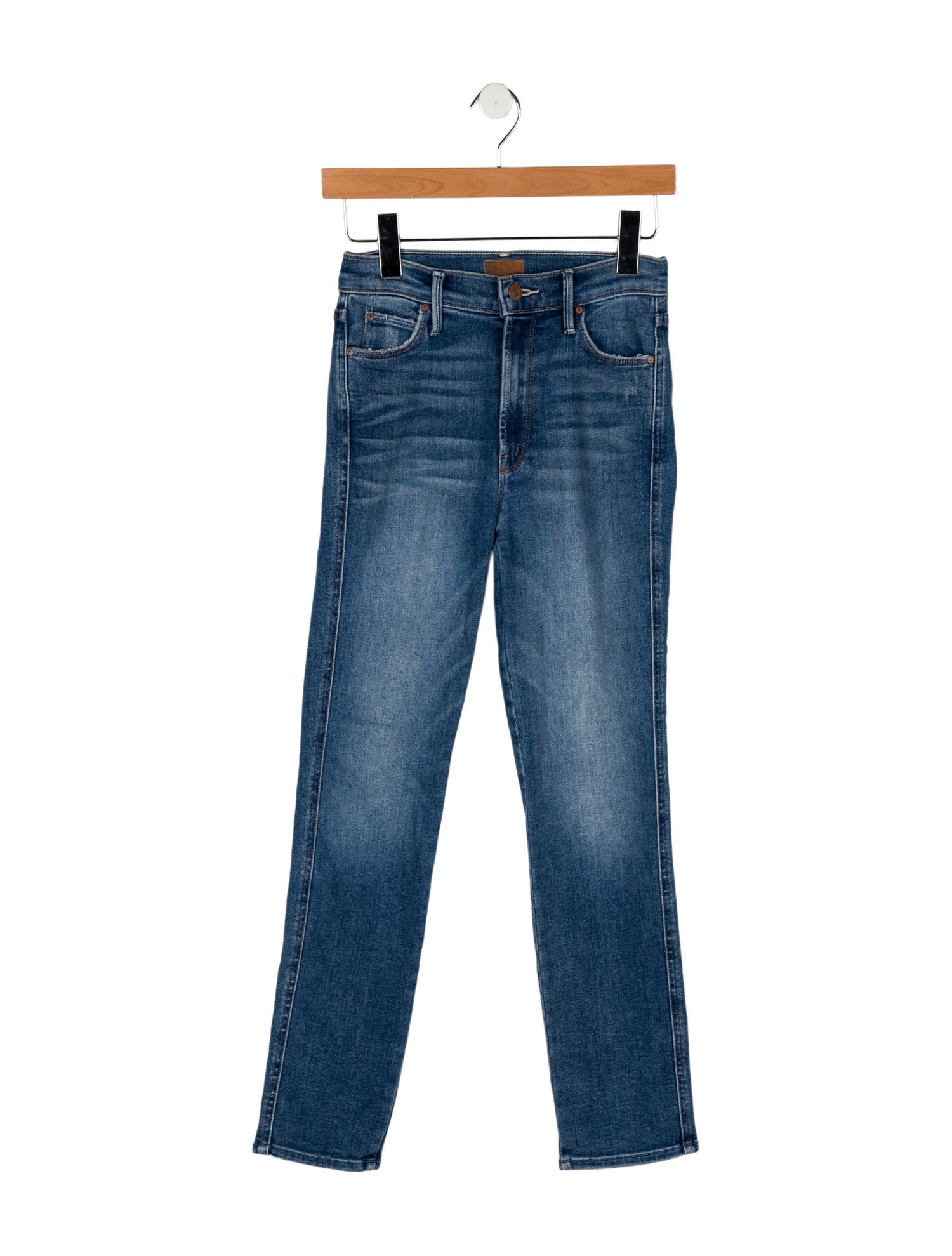 Mother Mid-Rise Skinny Leg Jeans