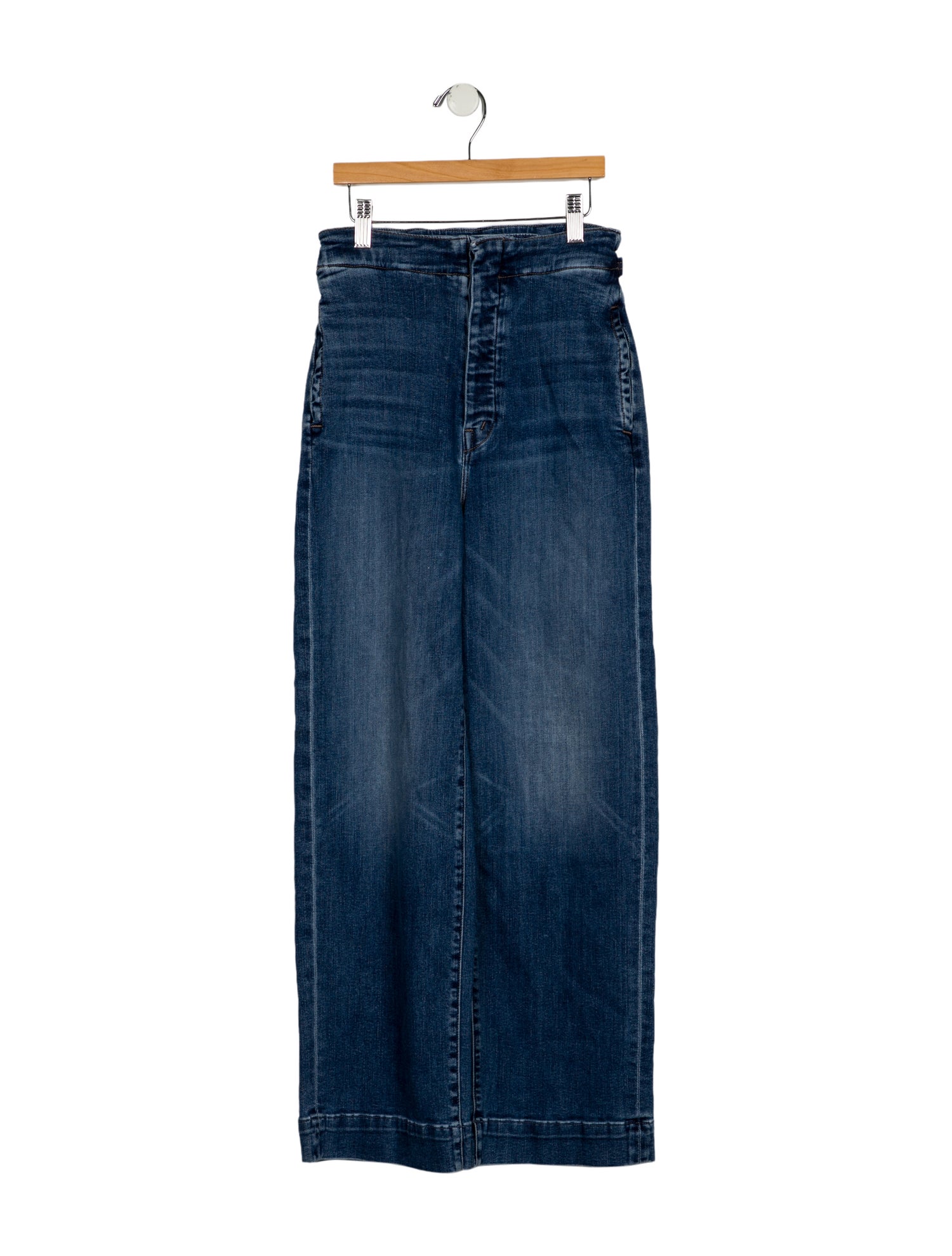 Mother Mid-Rise Wide Leg Jeans