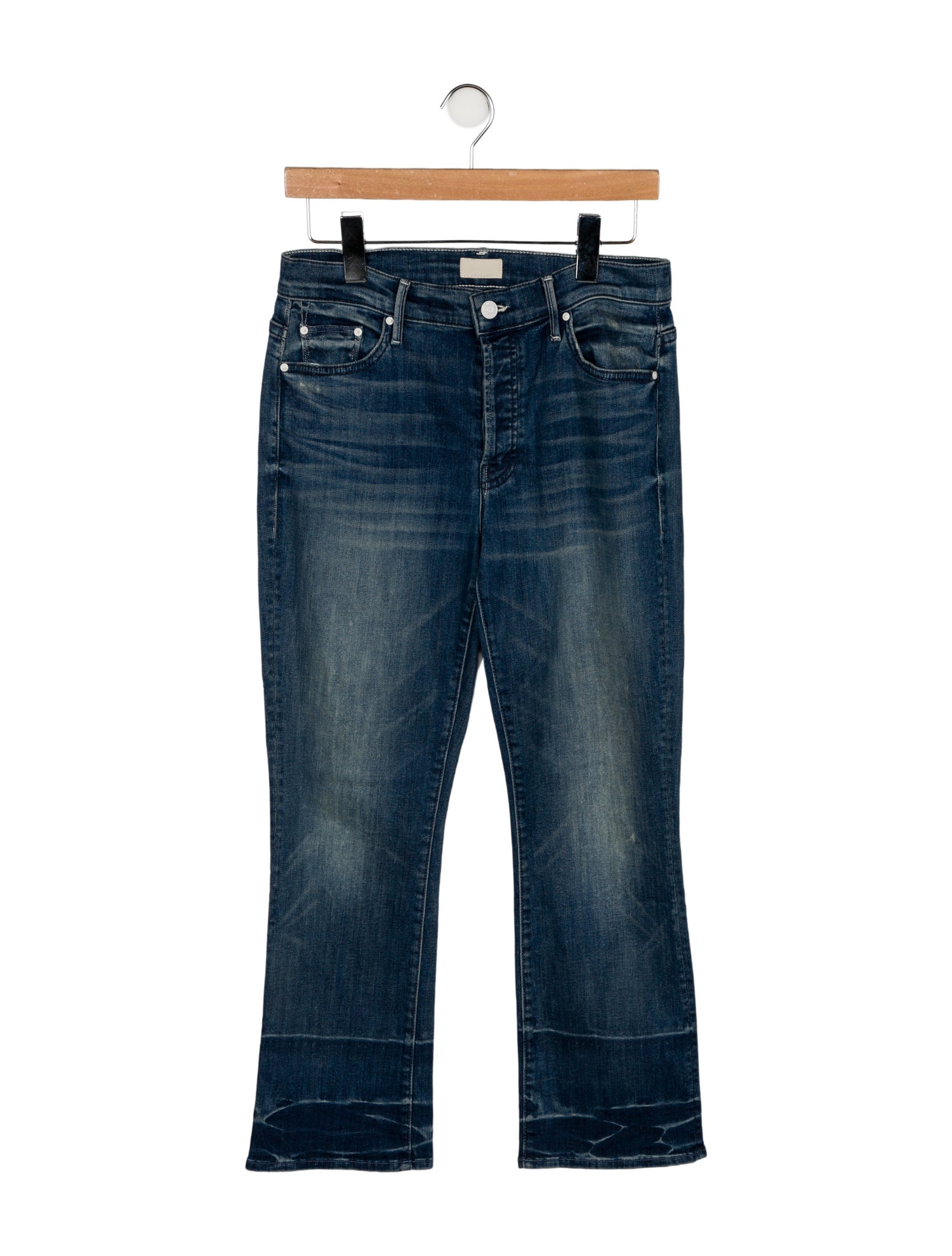 Mother Mid-Rise Straight Leg Jeans