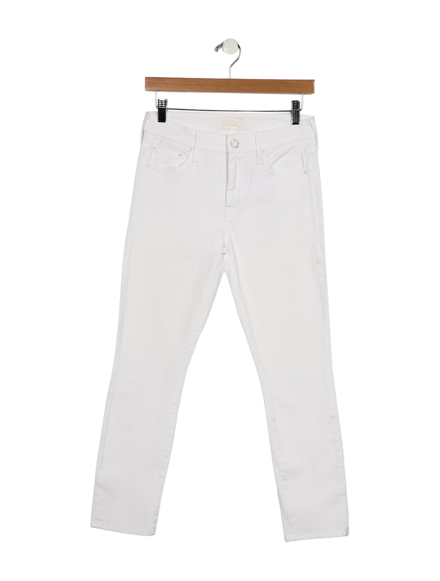 Mother Mid-Rise Skinny Leg Jeans