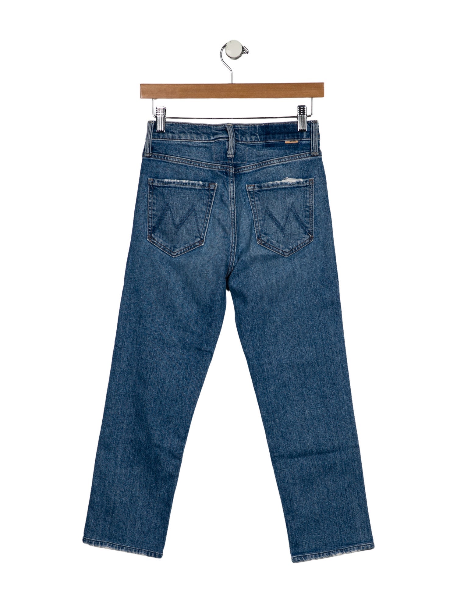 Mother Mid-Rise Straight Leg Jeans