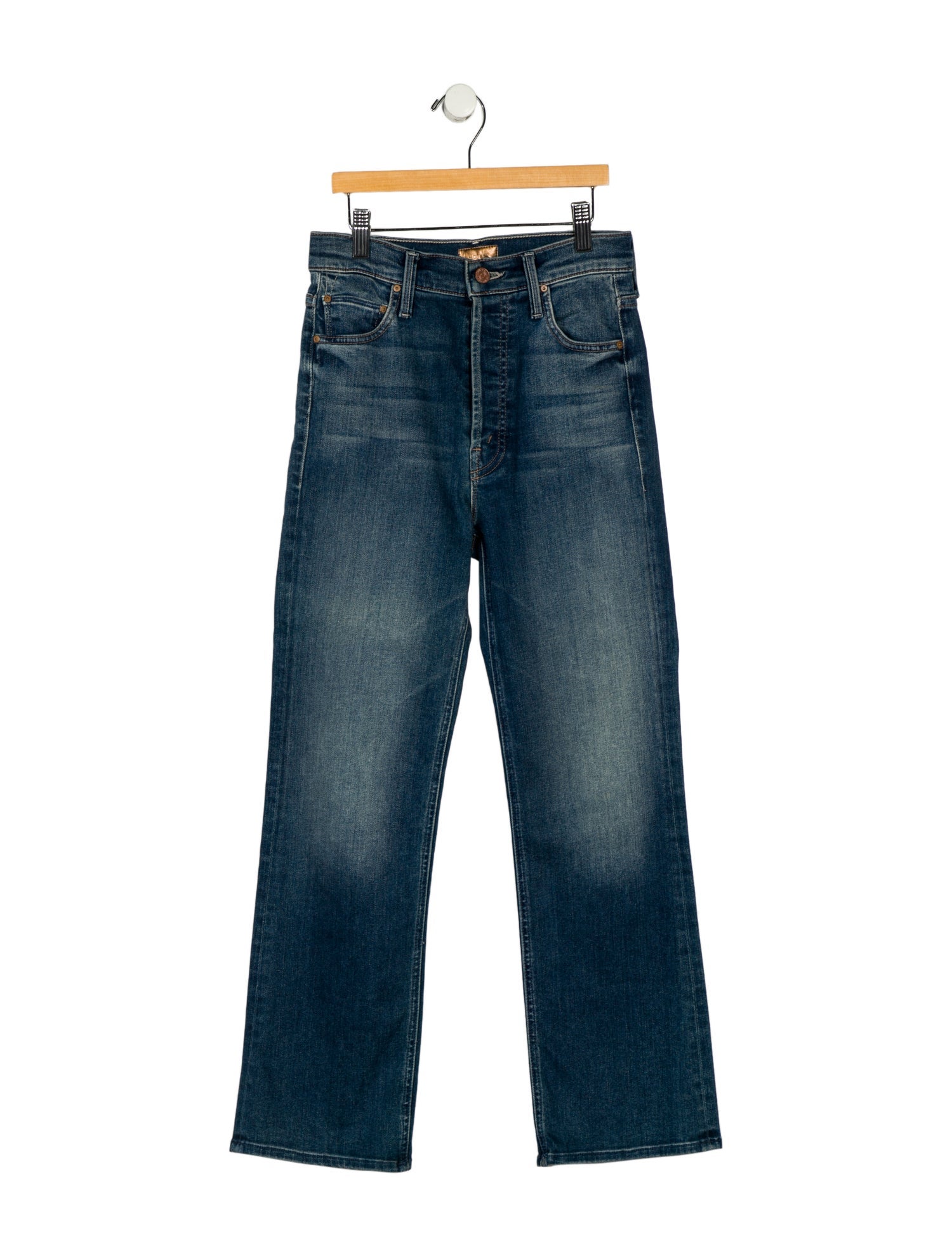 Mother High-Rise Straight Leg Jeans