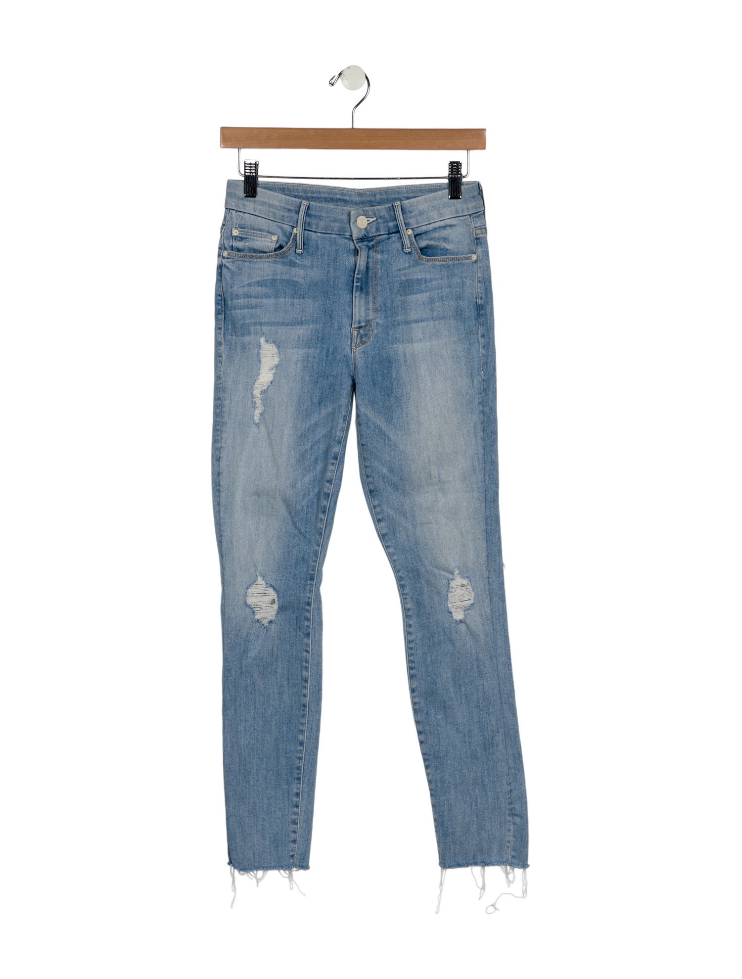 Mother Mid-Rise Skinny Leg Jeans