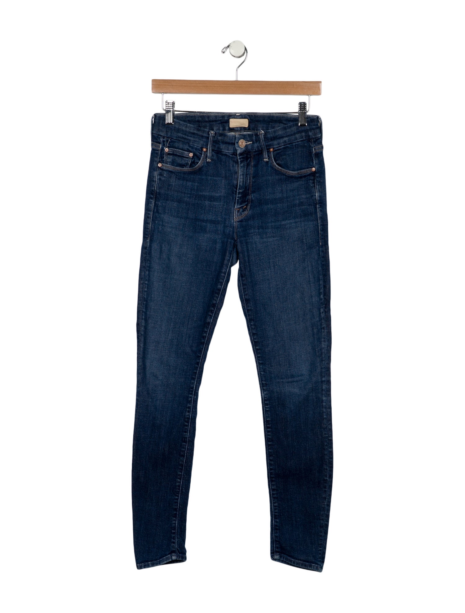 Mother Mid-Rise Skinny Leg Jeans