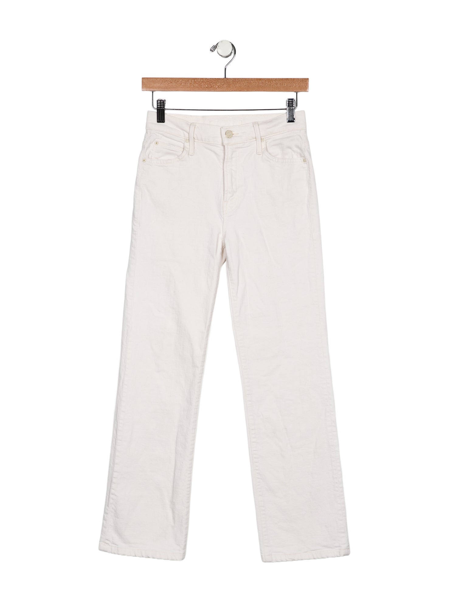 Mother Mid-Rise Straight Leg Jeans
