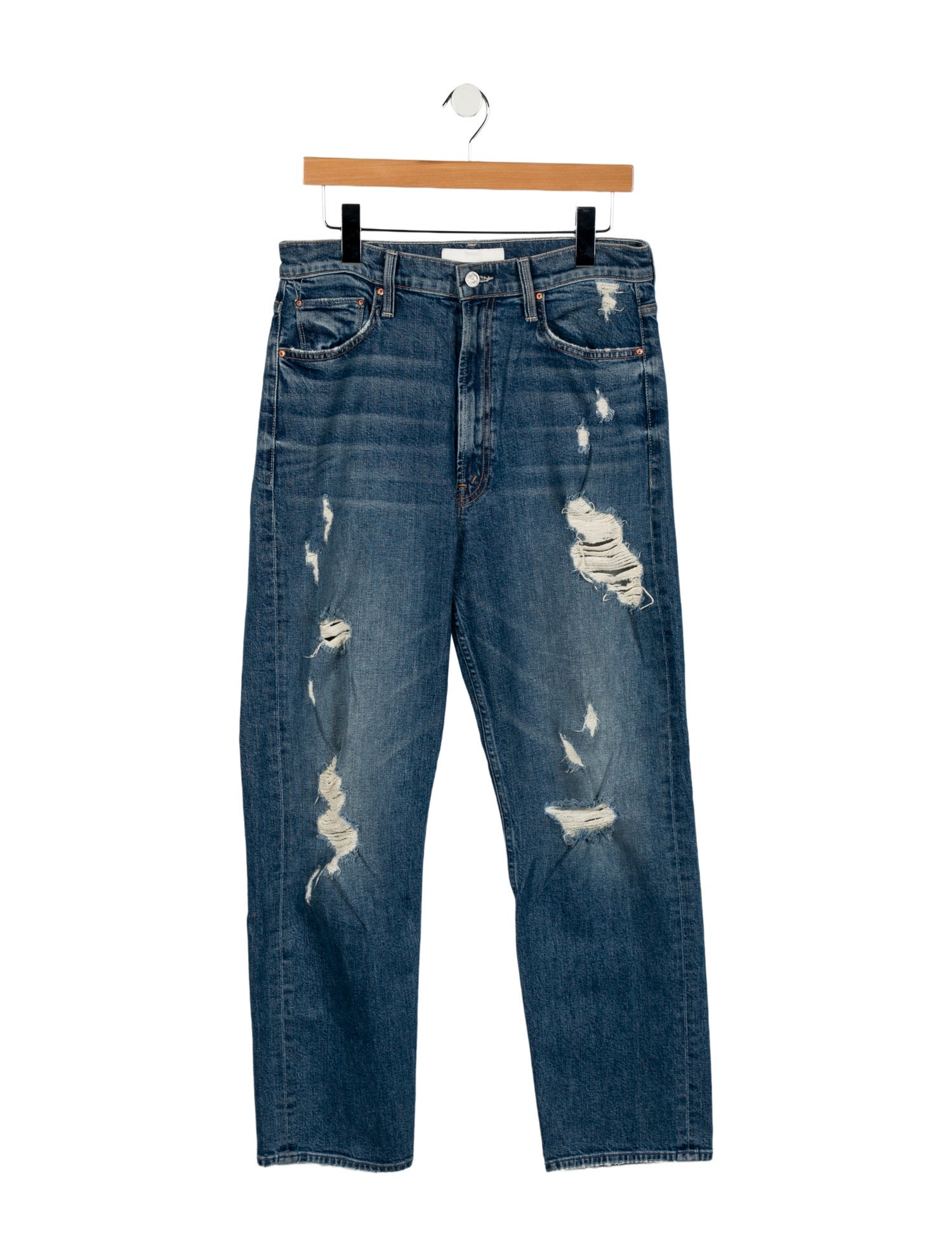 Mother High-Rise Straight Leg Jeans