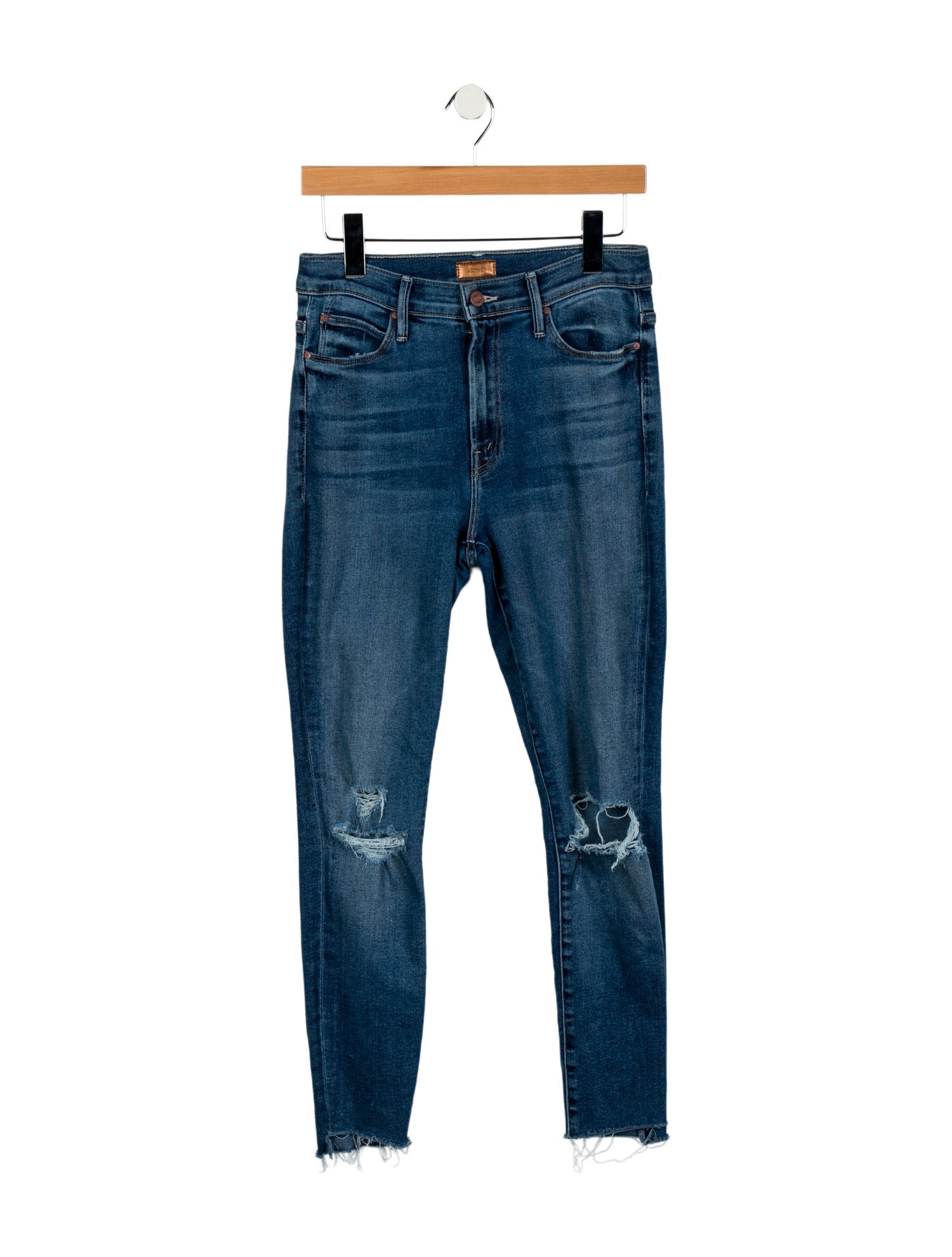 Mother Mid-Rise Skinny Leg Jeans