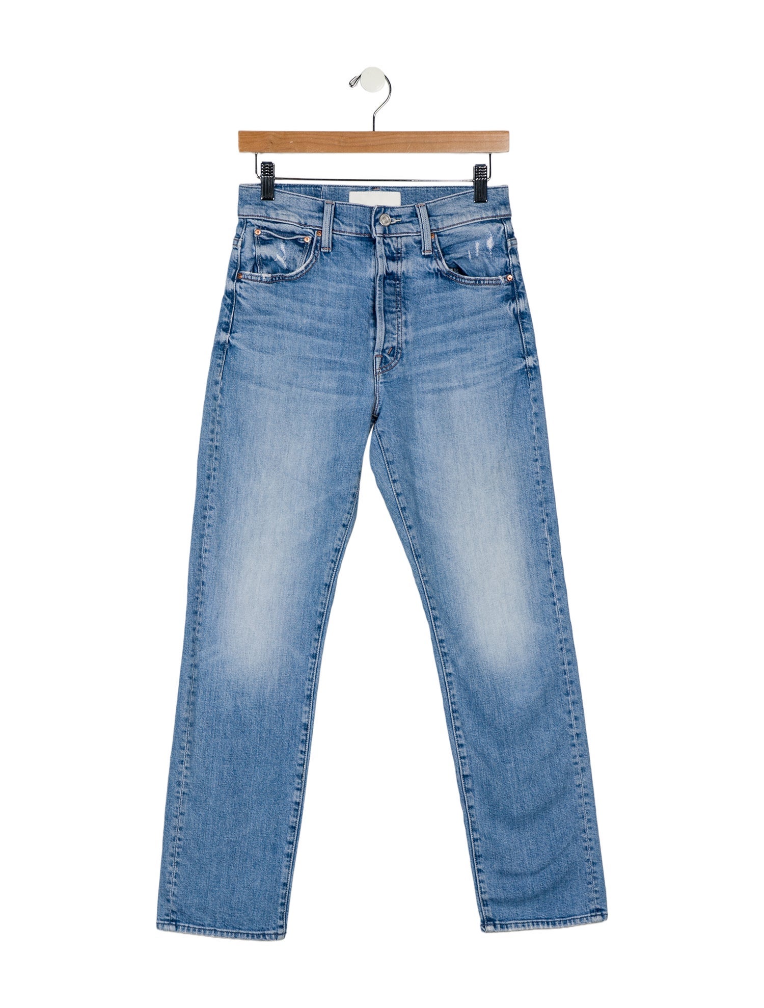 Mother High-Rise Straight Leg Jeans