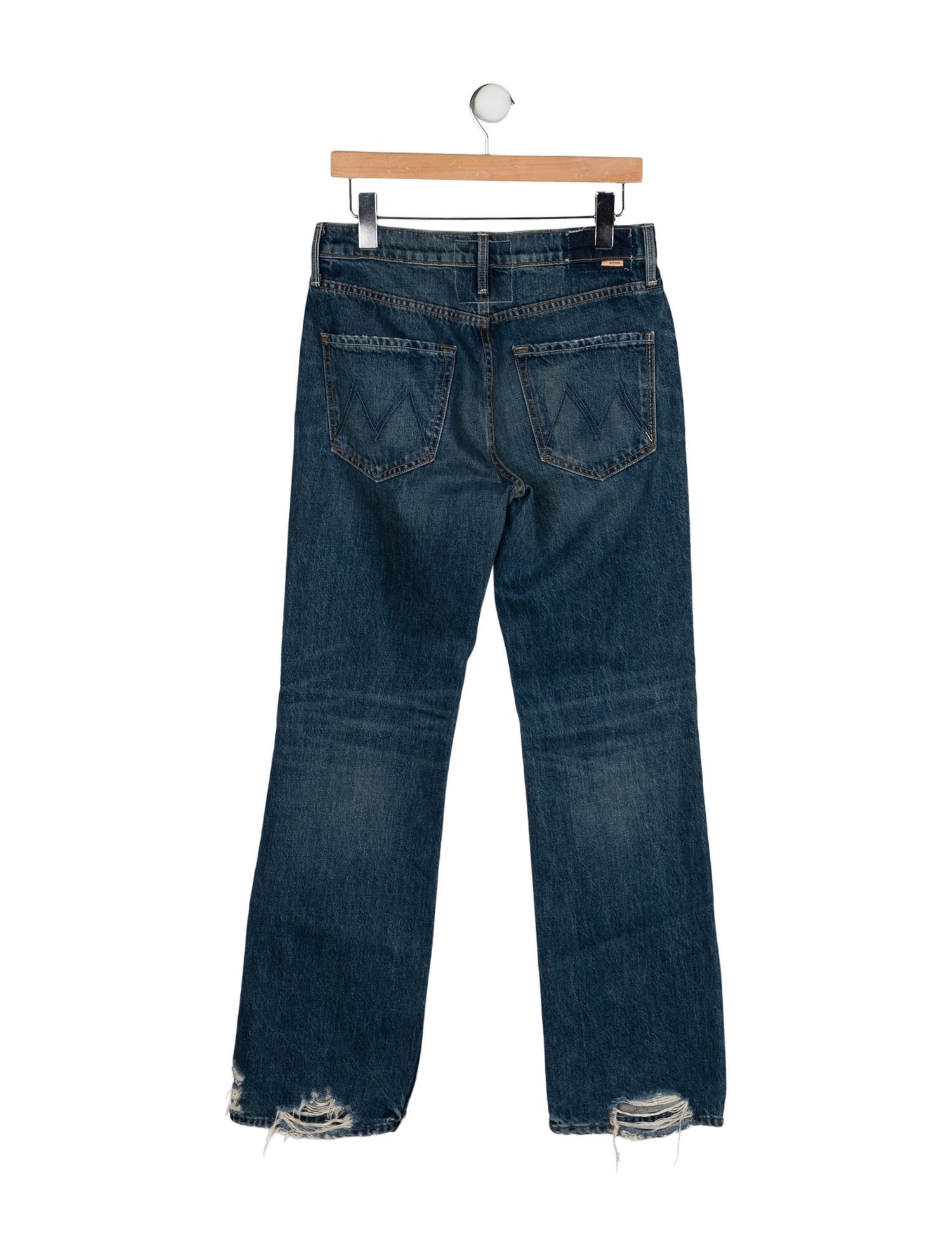 Mother Mid-Rise Wide Leg Jeans