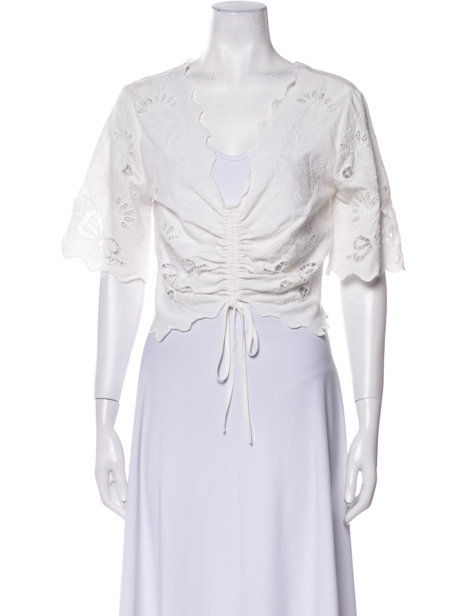 Mother V-Neck Short Sleeve Crop Top