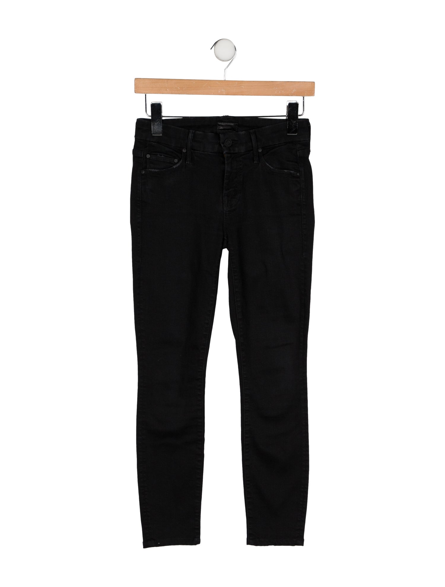 Mother Mid-Rise Skinny Leg Jeans