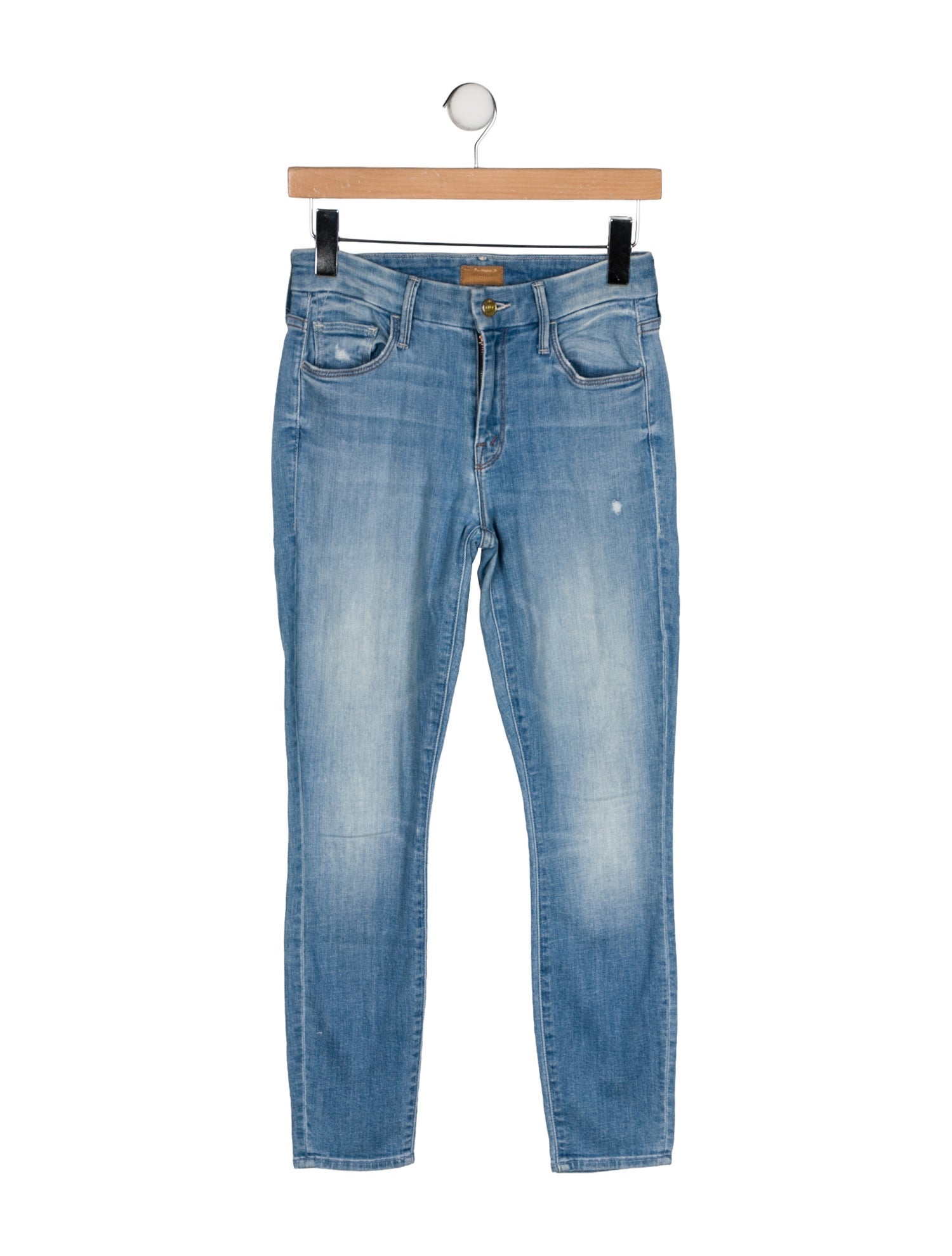 Mother Mid-Rise Skinny Leg Jeans