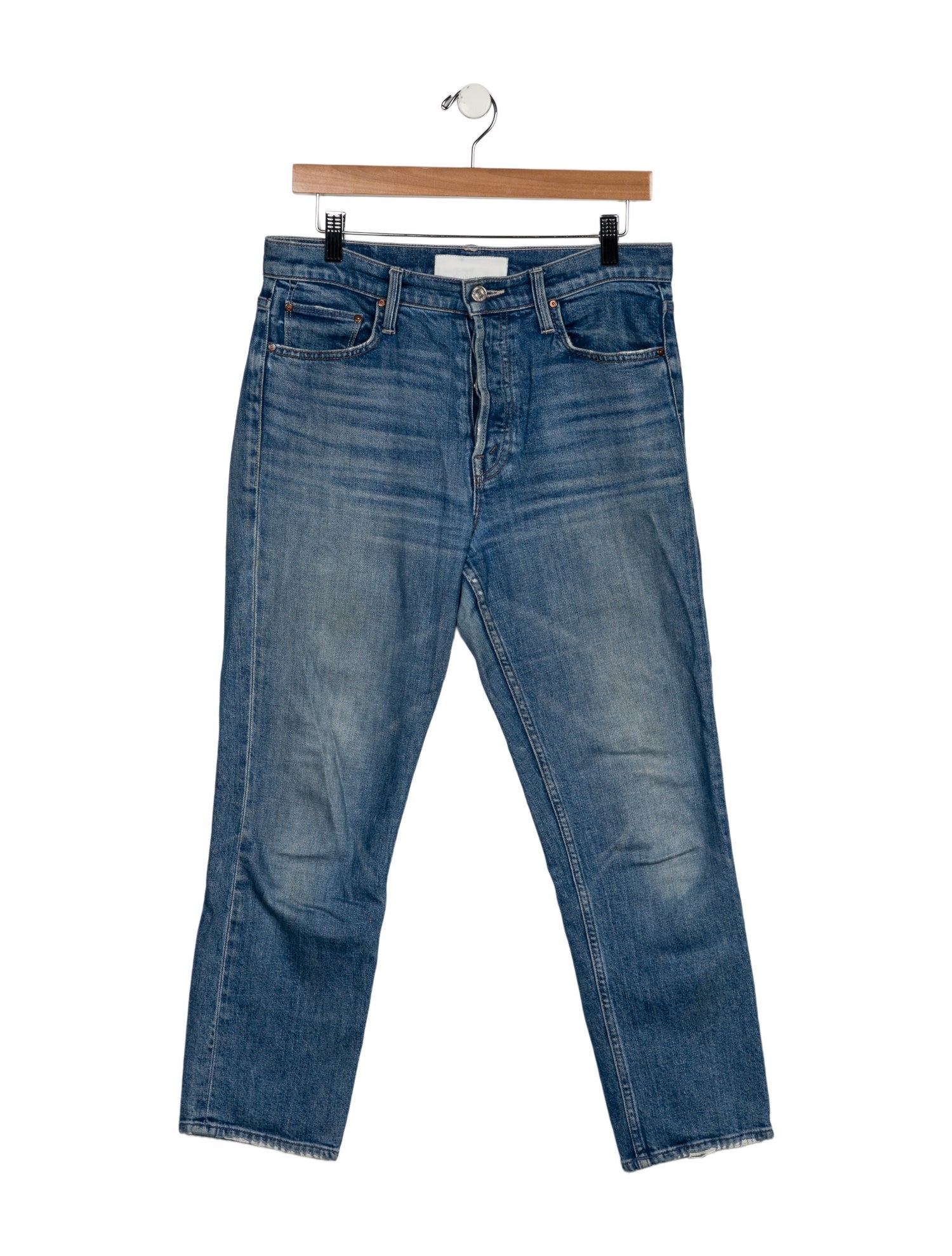 Mother High-Rise Straight Leg Jeans
