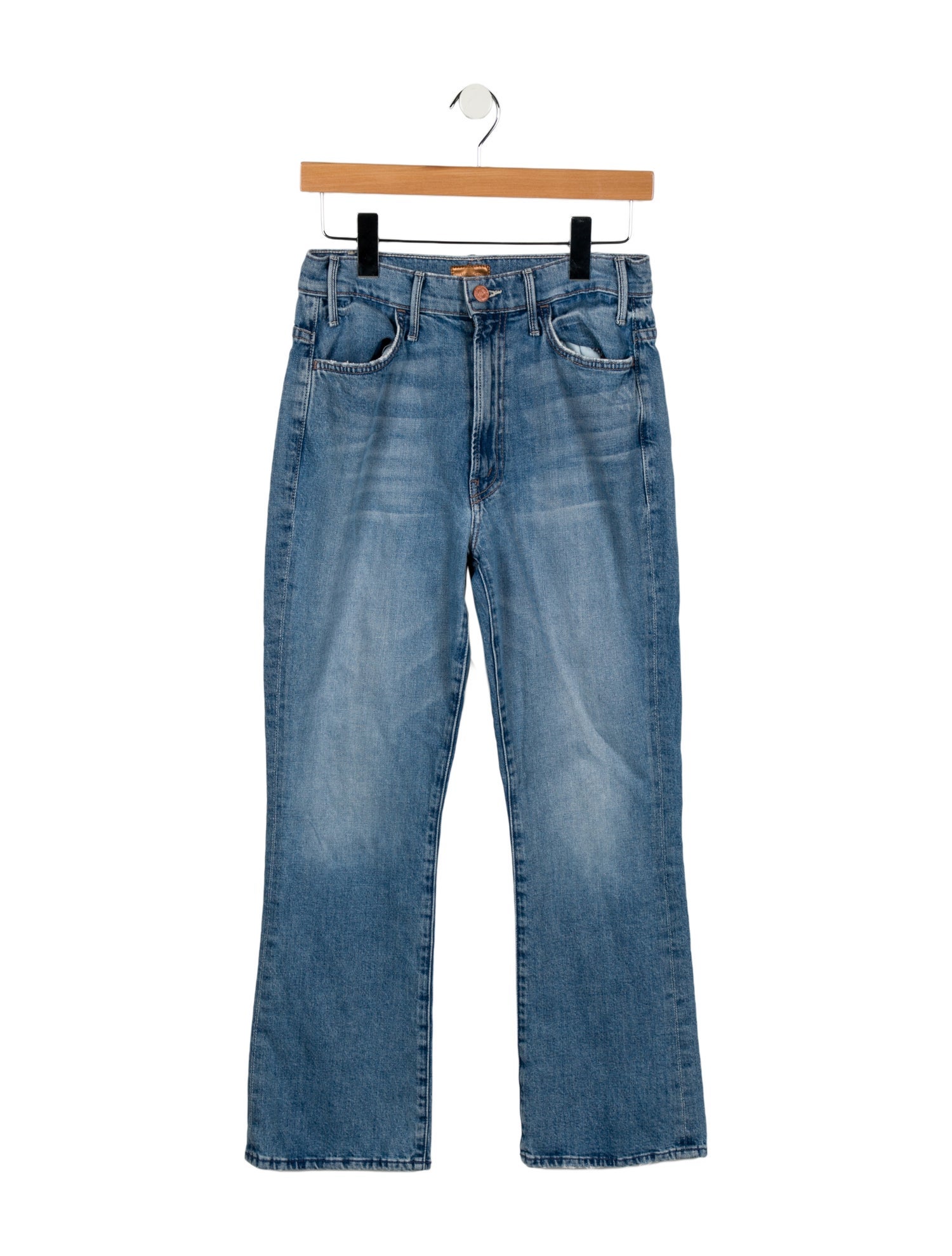 Mother Mid-Rise Straight Leg Jeans
