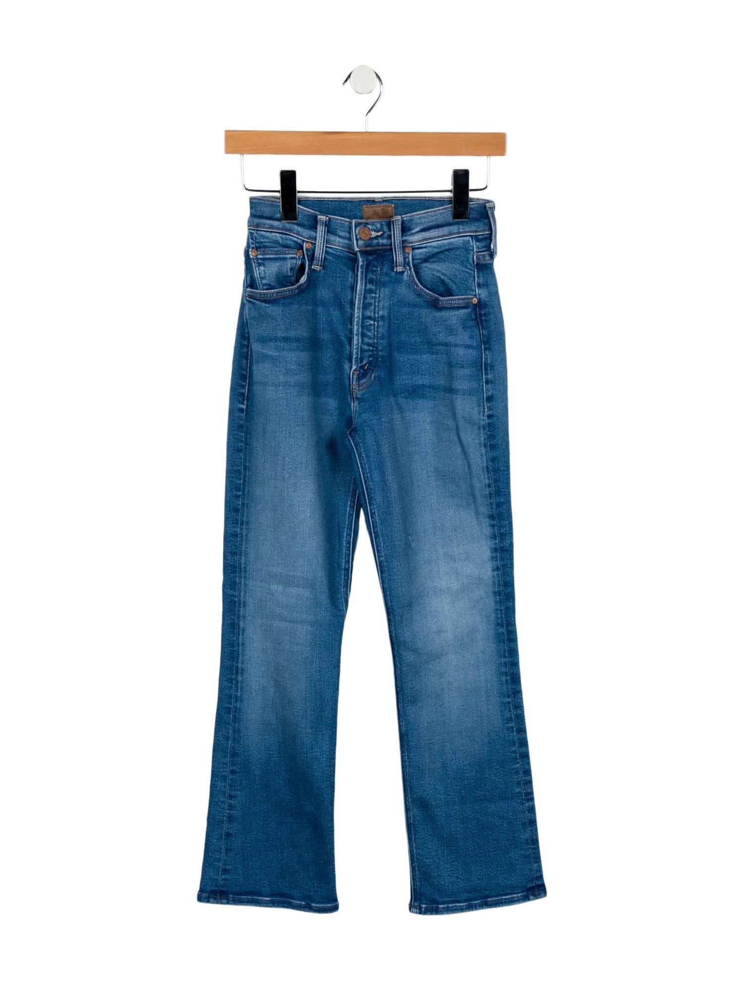 Mother Mid-Rise Straight Leg Jeans