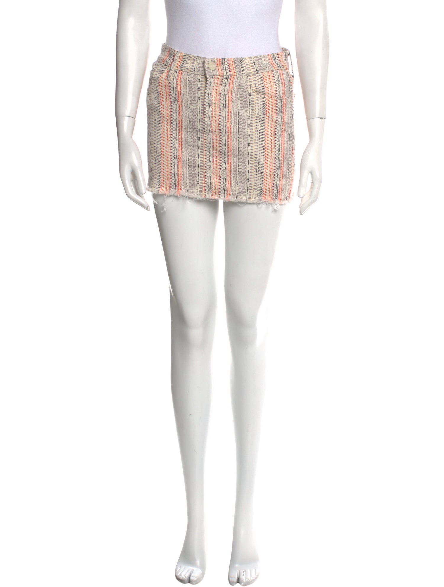 Mother Animal Print Mini Skirt