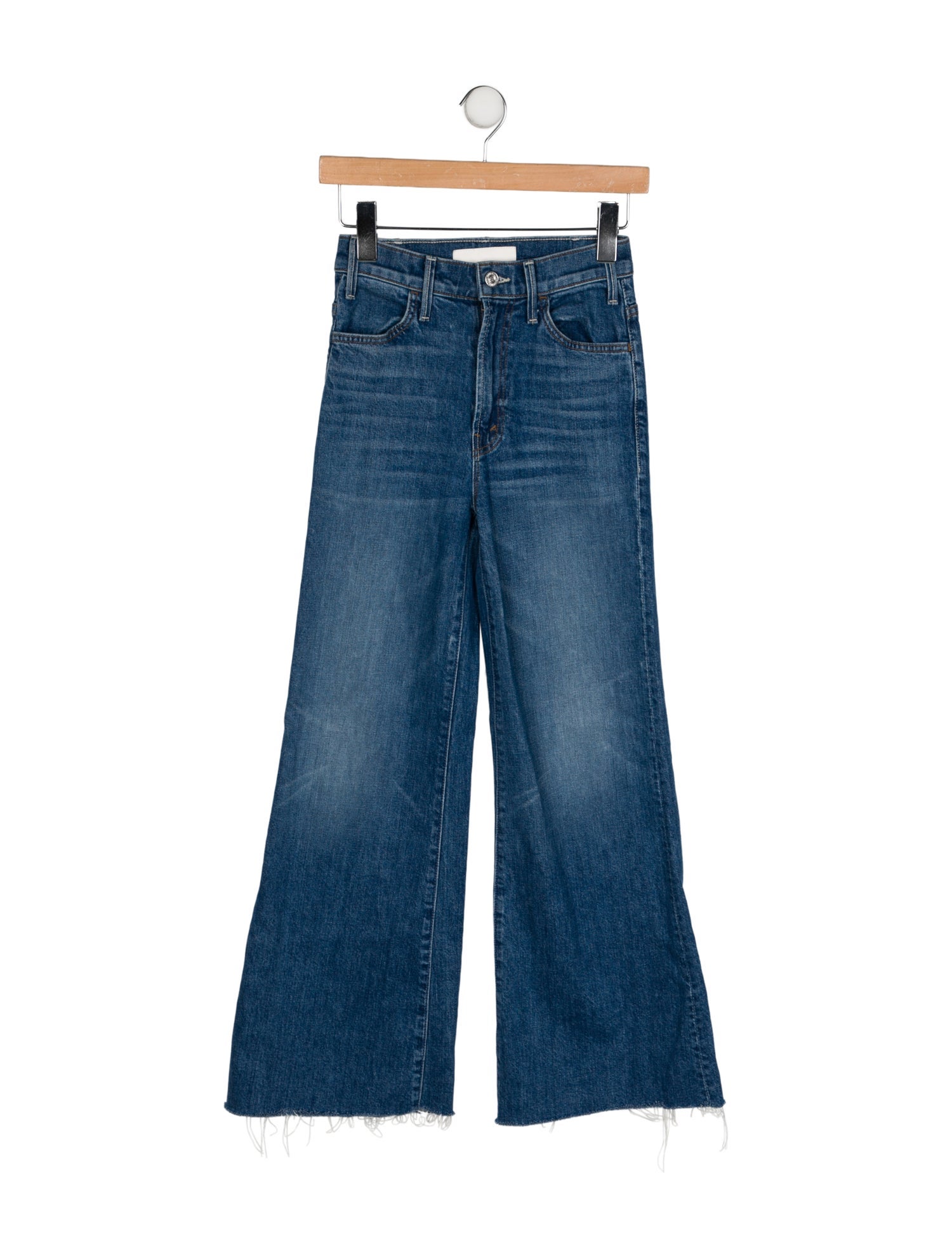 Mother Mid-Rise Wide Leg Jeans