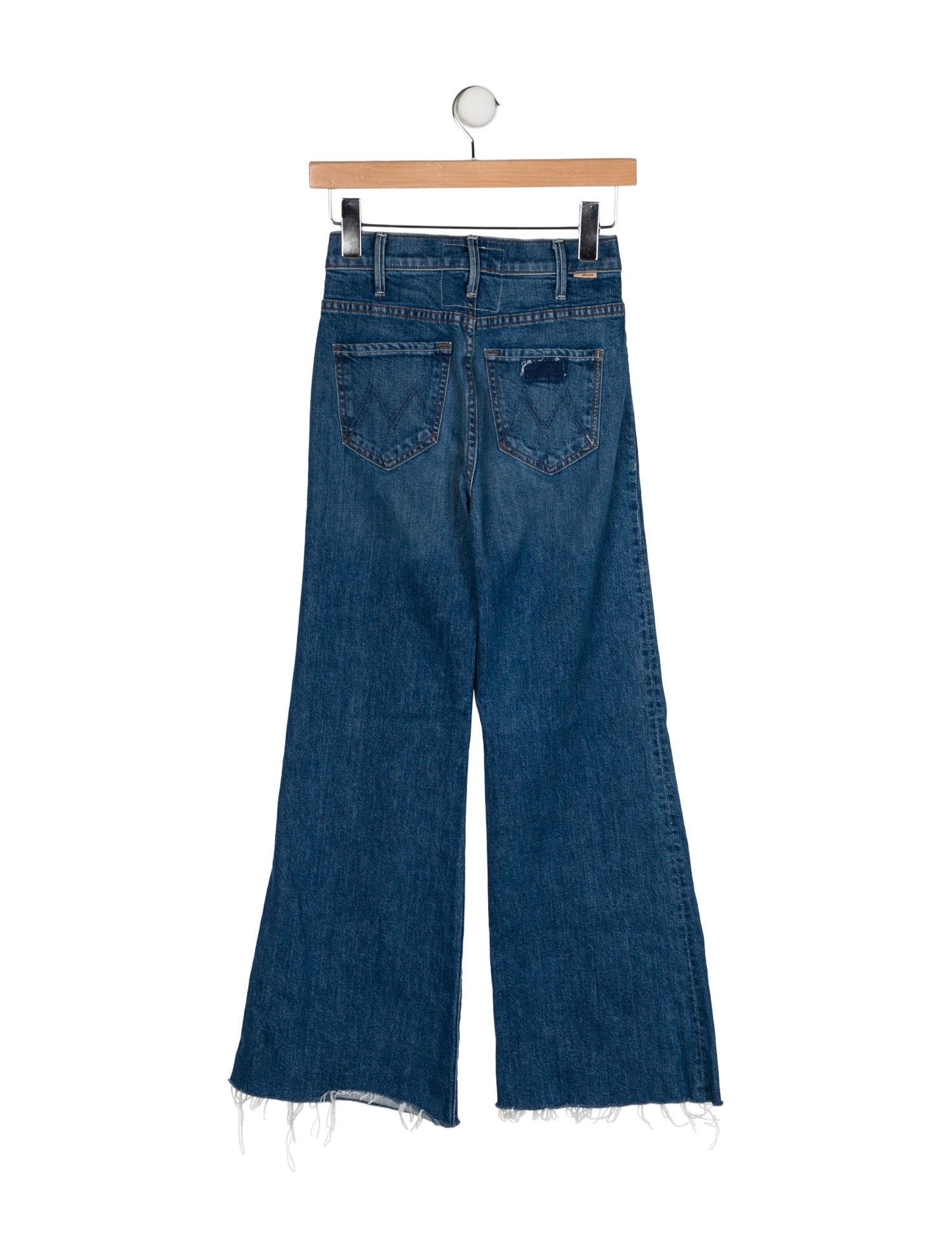 Mother Mid-Rise Wide Leg Jeans