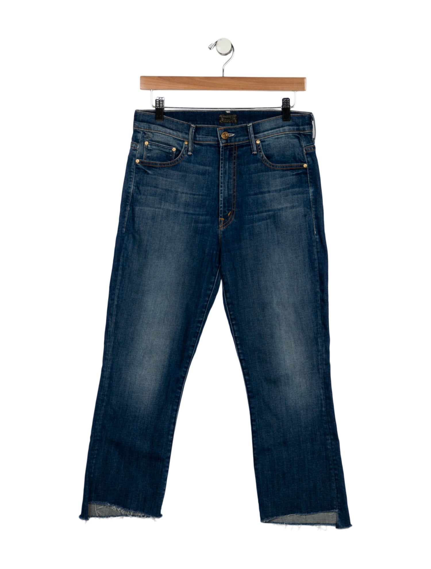 Mother Mid-Rise Straight Leg Jeans